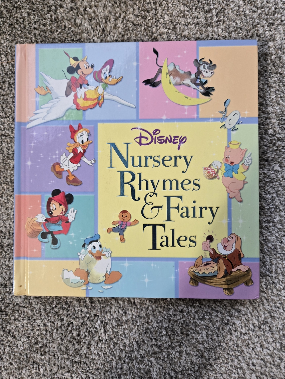 Disney Pastel Multi-Color Nursery Rhymes & Fairy Tales Hardcover Book
